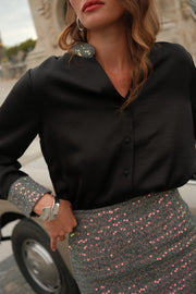 Φούστα με παγιέτες