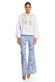 WE COSS WHITE MOTIF SHIRT