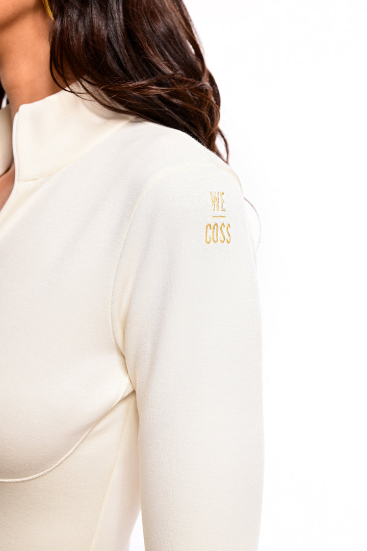 Κορμάκι Φουτερ Soft Elegance / 25140005 -  WE COSS- OFF-WHITE / S-OFF-WHITE / M-OFF-WHITE / L