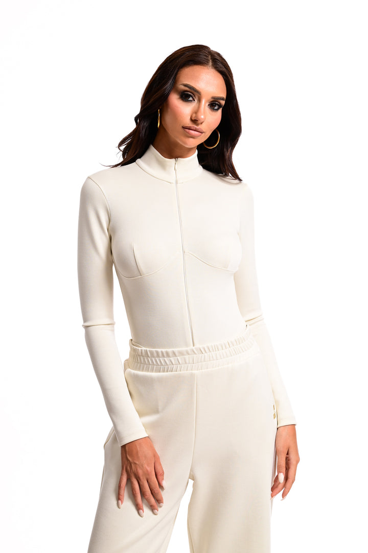 Κορμάκι Φουτερ Soft Elegance / 25140005 -  WE COSS- OFF-WHITE / S-OFF-WHITE / M-OFF-WHITE / L