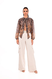 Leopard baroque print μπλούζα /25145008 -  WE COSS- Animal / M-Animal / S