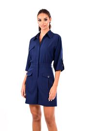 Ολόσωμο Φορμάκι Utility Style /25146003 -  WE COSS- Blue / S-Blue / M