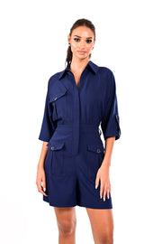 Ολόσωμο Φορμάκι Utility Style /25146003 -  WE COSS- Blue / S-Blue / M