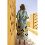 IRIS Midi Dress -  NEMA RESORTWEAR- M / Blue-L / Blue-S / Blue