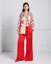 Jacket oversized εμπριμέ / 53-1012 -  ACCESS FASHION- Red / S/M-Red / M/L