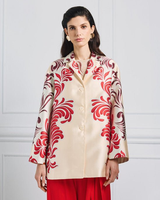 Jacket oversized εμπριμέ -  ACCESS FASHION- Red / S/M-Red / M/L