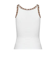 John Richmond Top Λευκό με Strass Λεπτομέρειες -  JOHN RICHMOND- Λευκό / XS-Λευκό / S-Λευκό / M