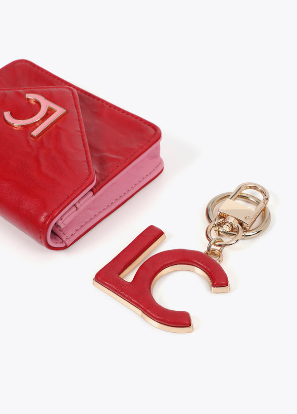 LC LINED PURSE AND KEY CHAIN / LF2513006 -  LOLA CASADEMUNT- Default Title