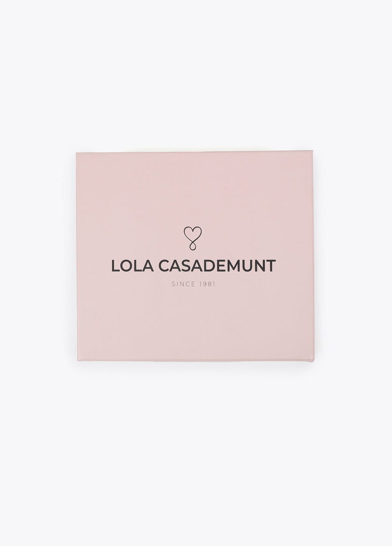 LC LINED PURSE AND KEY CHAIN / LF2513006 -  LOLA CASADEMUNT- Default Title