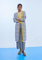 LOLA CASADEMUNT Μακριά Ριγέ Ζακέτα /LS2611029 -  LOLA CASADEMUNT- Ριγέ / S-Ριγέ / M-Ριγέ / L