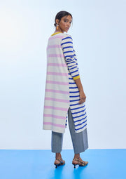 LOLA CASADEMUNT Μακριά Ριγέ Ζακέτα /LS2611029 -  LOLA CASADEMUNT- Ριγέ / S-Ριγέ / M-Ριγέ / L