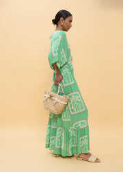 LOLA CASADEMUNT Maxi Φόρεμα με Tropical Print και Λεπτομέρειες Κεντήματος -  LOLA CASADEMUNT- Φλοράλ / S-Φλοράλ / M-Φλοράλ / L-Φλοράλ / XL