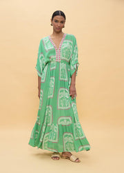LOLA CASADEMUNT Maxi Φόρεμα με Tropical Print και Λεπτομέρειες Κεντήματος -  LOLA CASADEMUNT- Φλοράλ / S-Φλοράλ / M-Φλοράλ / L-Φλοράλ / XL