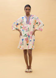 LOLA CASADEMUNT Tropical Mini Dress -  LOLA CASADEMUNT- Φλοράλ / XS-Φλοράλ / S-Φλοράλ / M
