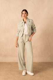 Lulumary Παντελόνι με Σούρες -  LULUMARY- Light Green / S-Light Green / M-Light Green / L