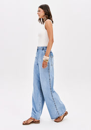 MY FAVORITE THINGS Denim Wide-Leg Παντελόνι με Ελαστική Μέση / 501CF008432