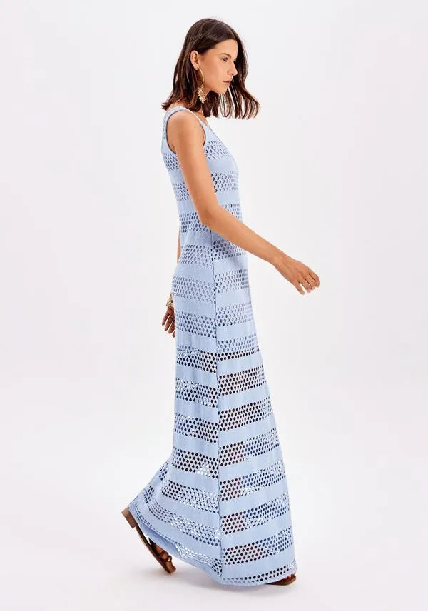 MY FAVORITE THINGS Φόρεμα Super Midi με Τιράντες / 502VE011963 -  MY FAVORITE THINGS- Baby Blue / M-Baby Blue / XL