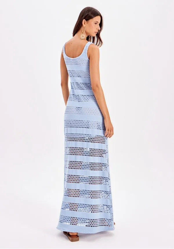 MY FAVORITE THINGS Φόρεμα Super Midi με Τιράντες / 502VE011963 -  MY FAVORITE THINGS- Baby Blue / M-Baby Blue / XL