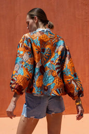NEMA AVELINE JACKET ORANGE /6N509 -  NEMA RESORTWEAR- Orange / S-Orange / M-Orange / L