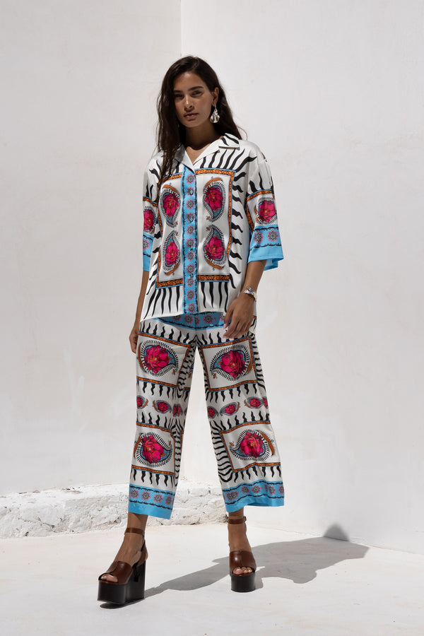 NEMA RESORTWEAR Drift Pants -  NEMA RESORTWEAR- Geometric / S-Geometric / M-Geometric / L
