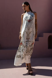 NEMA RESORTWEAR Imperial Halter Φόρεμα -  NEMA RESORTWEAR- Beige / S