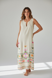 NEMA RESORTWEAR Ione Dress Ecru -  NEMA RESORTWEAR- Μπεζ / S-Μπεζ / M-Μπεζ / L