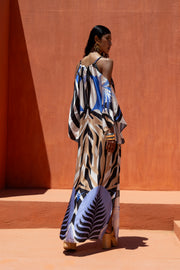NEMA RESORTWEAR OPEN SHOULDER CAFTAN DRESS -  NEMA RESORTWEAR- Geometric / S-Geometric / M-Geometric / L