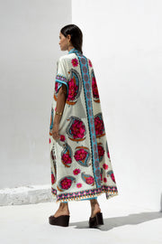 NEMA RESORTWEAR Peony Dream Kimono -  Love Boutique- Μπλε / S-Μπλε / L