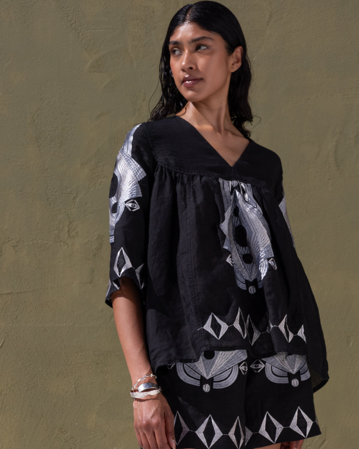 NEMA RESORTWEAR Sienna Top Black