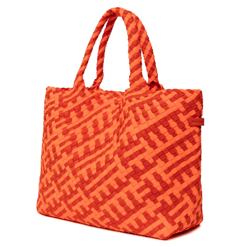 SORBET ISLAND Neoprene Large Tote Bag Πορτοκαλί