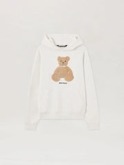 PALM ANGELS Bear Hoodie White -  PALM ANGELS- Λευκό / XS-Λευκό / S-Λευκό / M-Λευκό / L