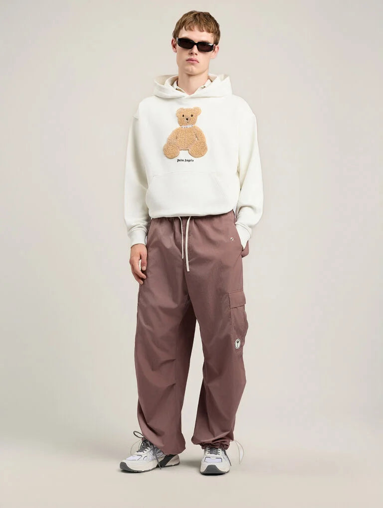 PALM ANGELS Bear Hoodie White -  PALM ANGELS- Λευκό / XS-Λευκό / S-Λευκό / M-Λευκό / L