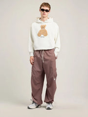 PALM ANGELS Bear Hoodie White -  PALM ANGELS- Λευκό / XS-Λευκό / S-Λευκό / M-Λευκό / L
