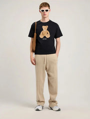 PALM ANGELS Bear T-Shirt -  PALM ANGELS- Μαύρο / S-Μαύρο / M-Μαύρο / L-Μαύρο / XL