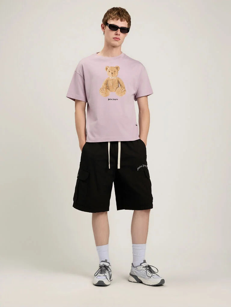 PALM ANGELS Bear T-Shirt -  PALM ANGELS- XS / Μωβ-S / Μωβ-M / Μωβ-L / Μωβ