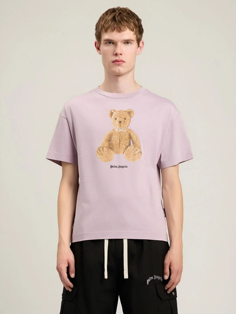 PALM ANGELS Bear T-Shirt -  PALM ANGELS- XS / Μωβ-S / Μωβ-M / Μωβ-L / Μωβ