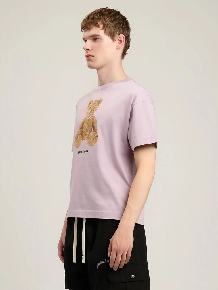 PALM ANGELS Bear T-Shirt -  PALM ANGELS- XS / Μωβ-S / Μωβ-M / Μωβ-L / Μωβ