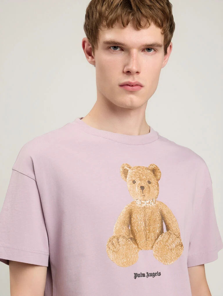 PALM ANGELS Bear T-Shirt -  PALM ANGELS- XS / Μωβ-S / Μωβ-M / Μωβ-L / Μωβ