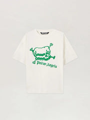 PALM ANGELS Skull T-Shirt -  PALM ANGELS- Λευκό / M-Λευκό / L-Λευκό / XL
