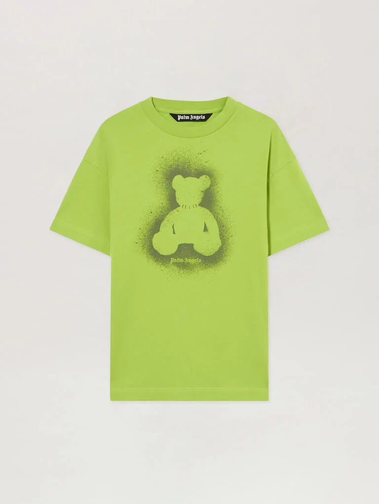 PALM ANGELS Spray Bear T-Shirt -  PALM ANGELS- LIME / S-LIME / M-LIME / L-LIME / XL
