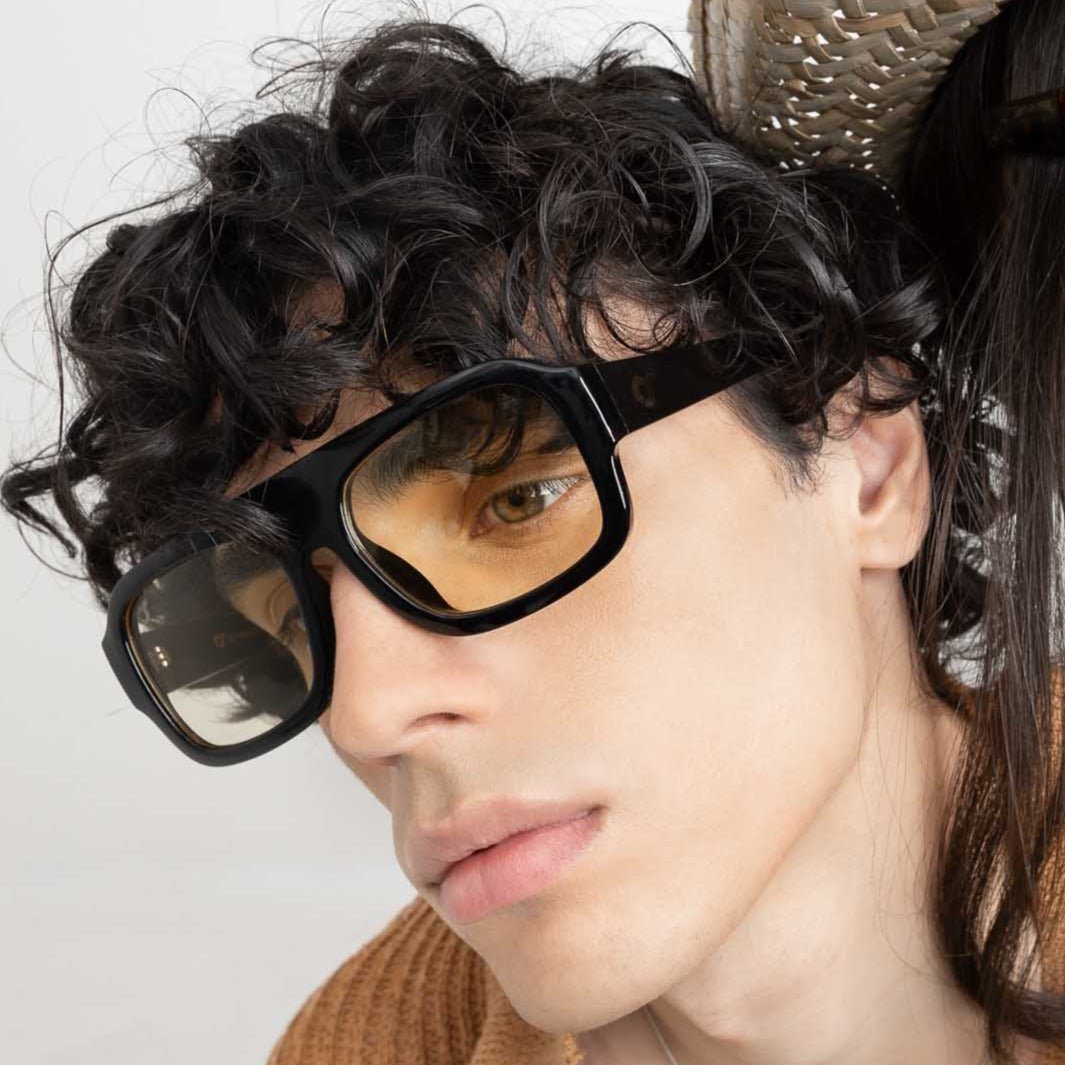 Roma Yellow -  OS Sunglasses- Yellow / Black
