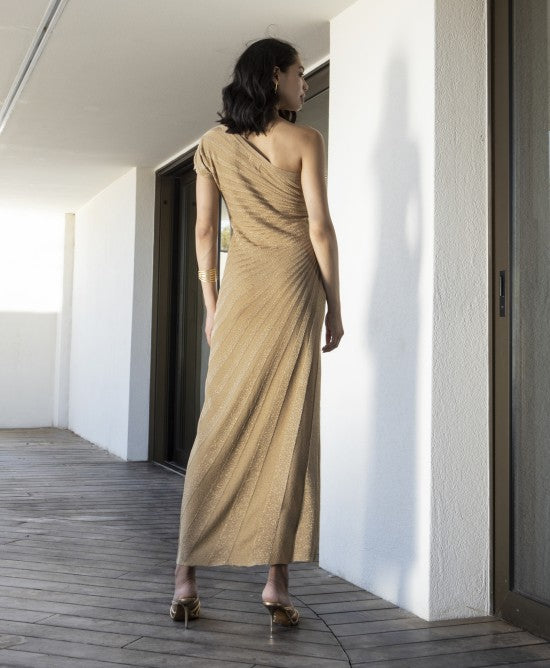 AGGEL Golden Muse Maxi Φόρεμα / 3130K