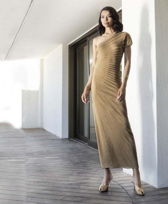 AGGEL Golden Muse Maxi Φόρεμα / 3130K