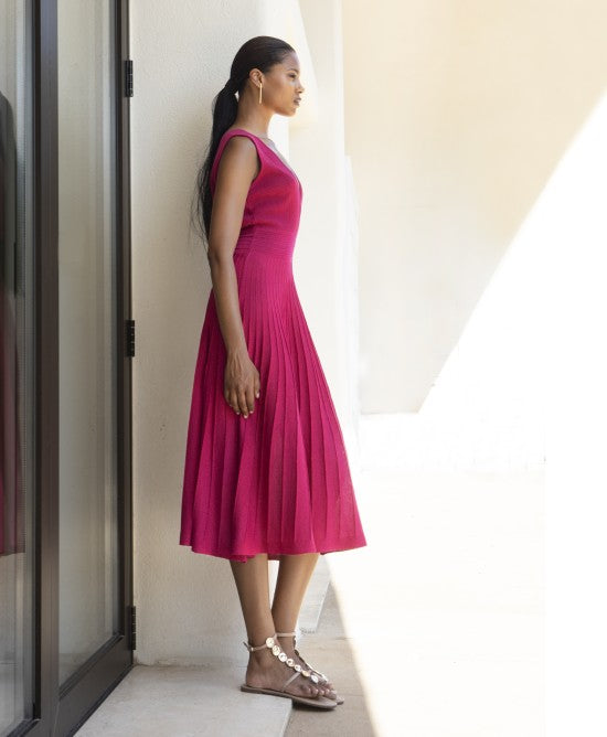 AGGEL Fuchsia Grace Midi Φόρεμα / 3138K