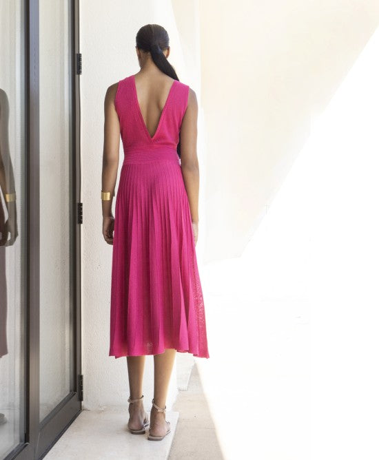AGGEL Fuchsia Grace Midi Φόρεμα / 3138K