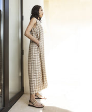 AGGEL Satin Geo Maxi Φόρεμα