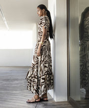 AGGEL Safari Print Maxi Φόρεμα