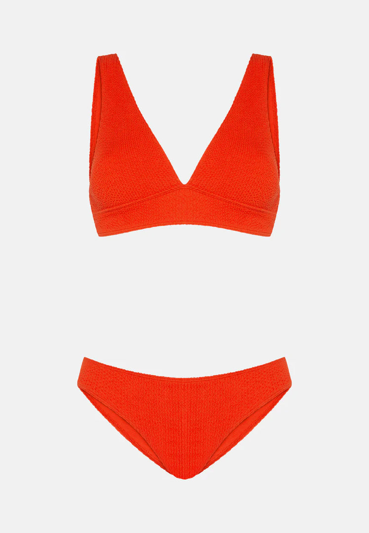 SORBET ISLAND Aqua Bikini One Size Fits All Cranberry