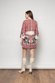 Asiya Mini Dress /7N012 -  NEMA RESORTWEAR- Red / S-Red / M-Red / L