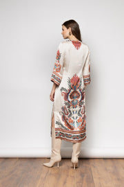 Elodie Long Dress / 7N014 -  NEMA RESORTWEAR- Geometric / S-Geometric / M-Geometric / L